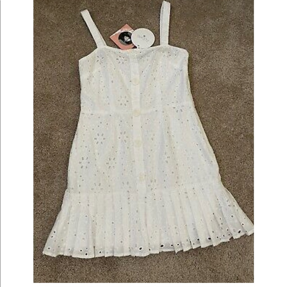 ALEXIS for Target White  Sleeveless Pleated Dress